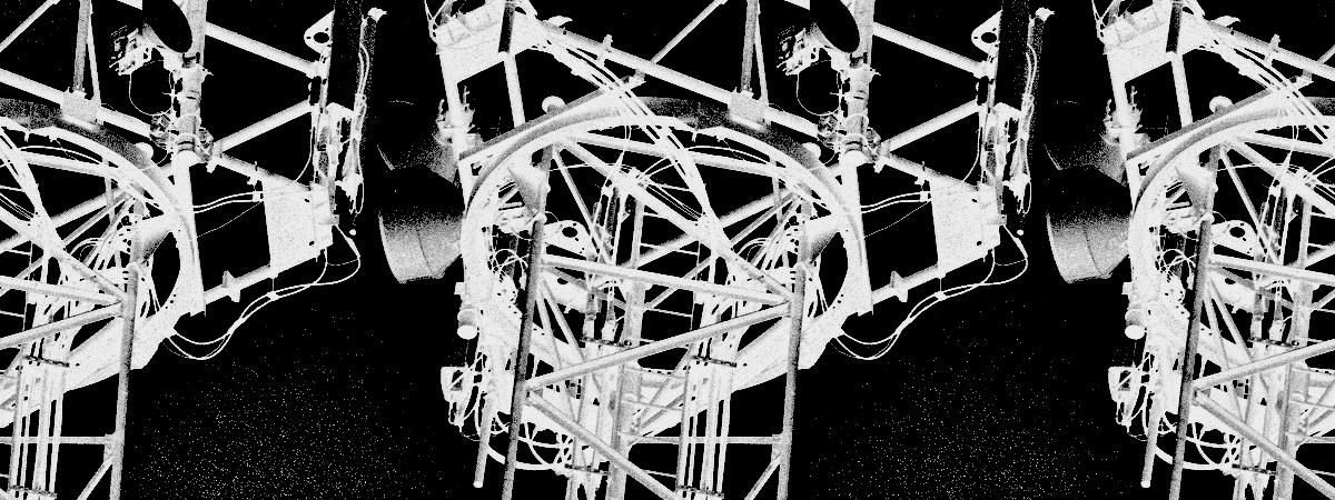 Monochrome tower banner