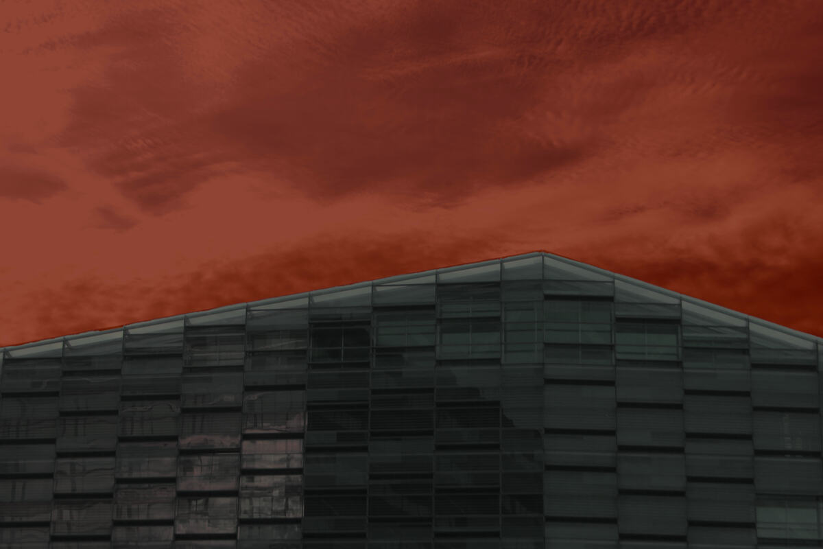 Red building detail in Denmark